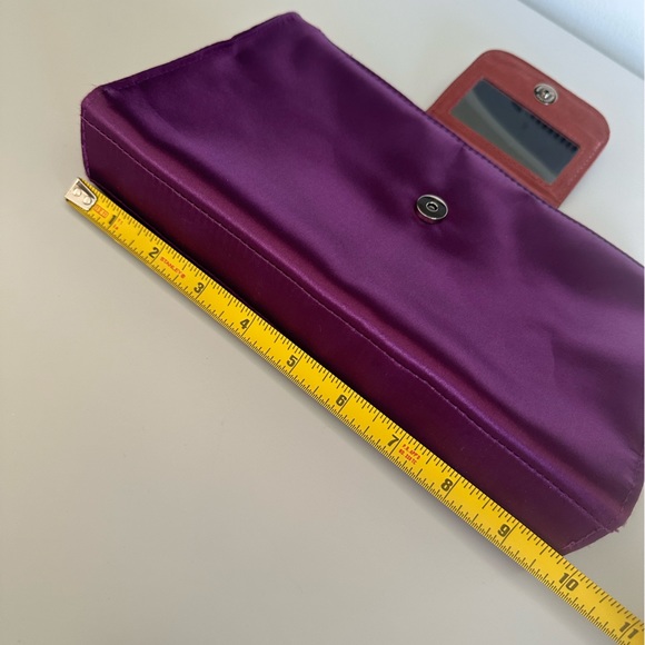 Saint Laurent YSL Clutch Bag Cosmetic Pochette Trousse Satin Makeup pouch purse - Picture 8 of 15